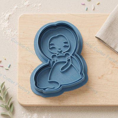Rapunzel Cookie Cutter and Embosser Stamp - Princess Party Cookies
