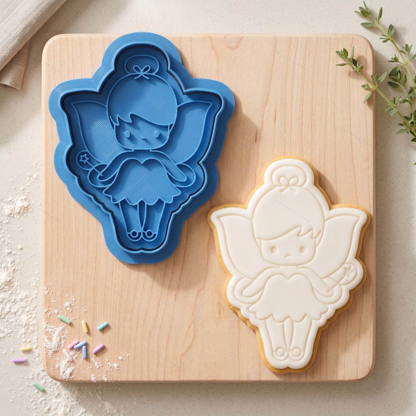 Fairy Cookie Cutter | Magical Girl Cookie Stamp | Fairy Wings Embosser | CCF_APPROVED_MEDIA_V1:1:11d2889254caef55058ad09f312f017bd01bddf2f59038d5ea1ed4502564a27d