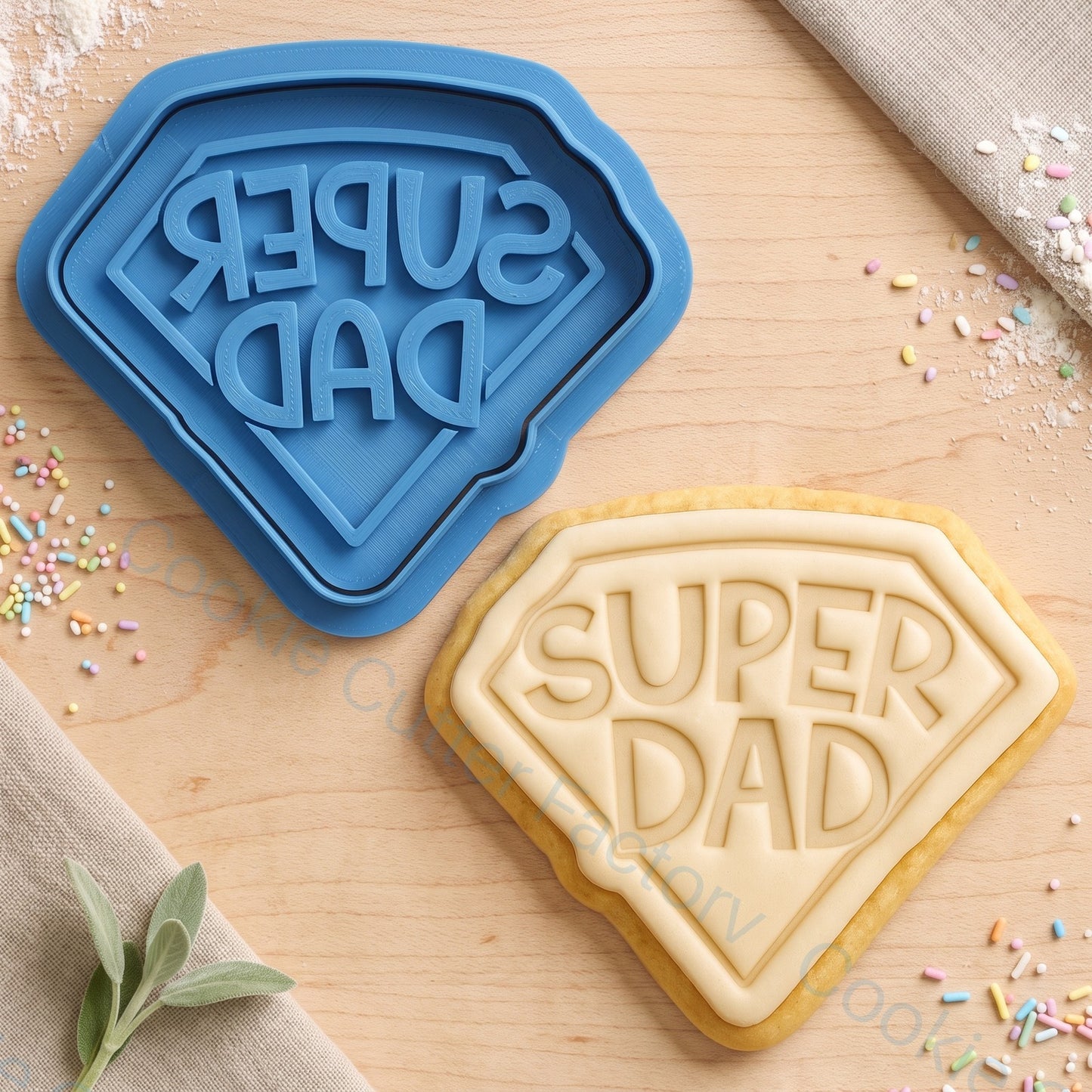 Super Dad Cookie Cutter and Embosser Stamp - Father's Day Cookies | CCF_APPROVED_MEDIA_V1:1:33a87787b61c6d2b595199a40a933cc80c897ecd5db75e3376271c9edfad2c8f