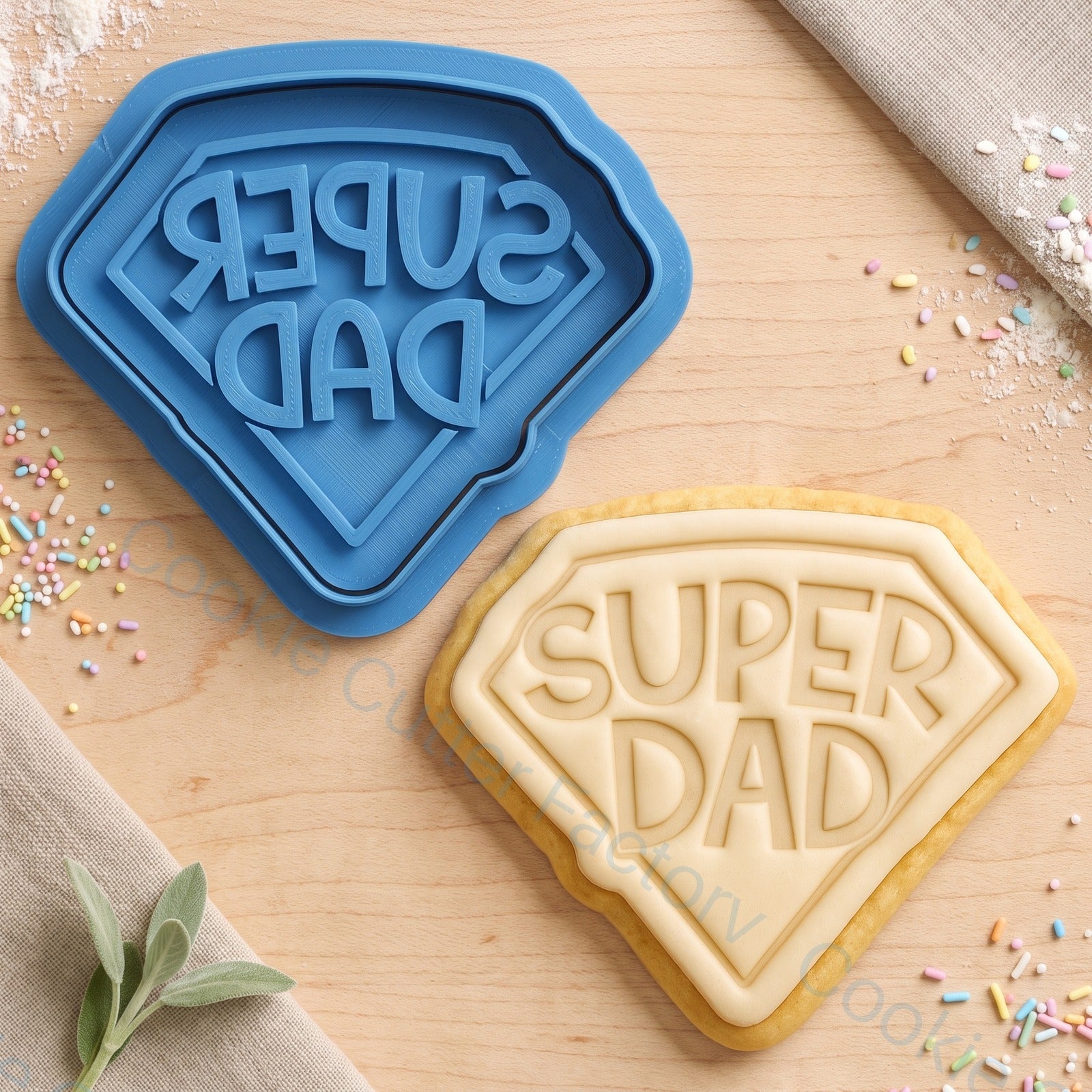 Super Dad Cookie Cutter and Embosser Stamp - Father's Day Cookies | CCF_APPROVED_MEDIA_V1:1:33a87787b61c6d2b595199a40a933cc80c897ecd5db75e3376271c9edfad2c8f