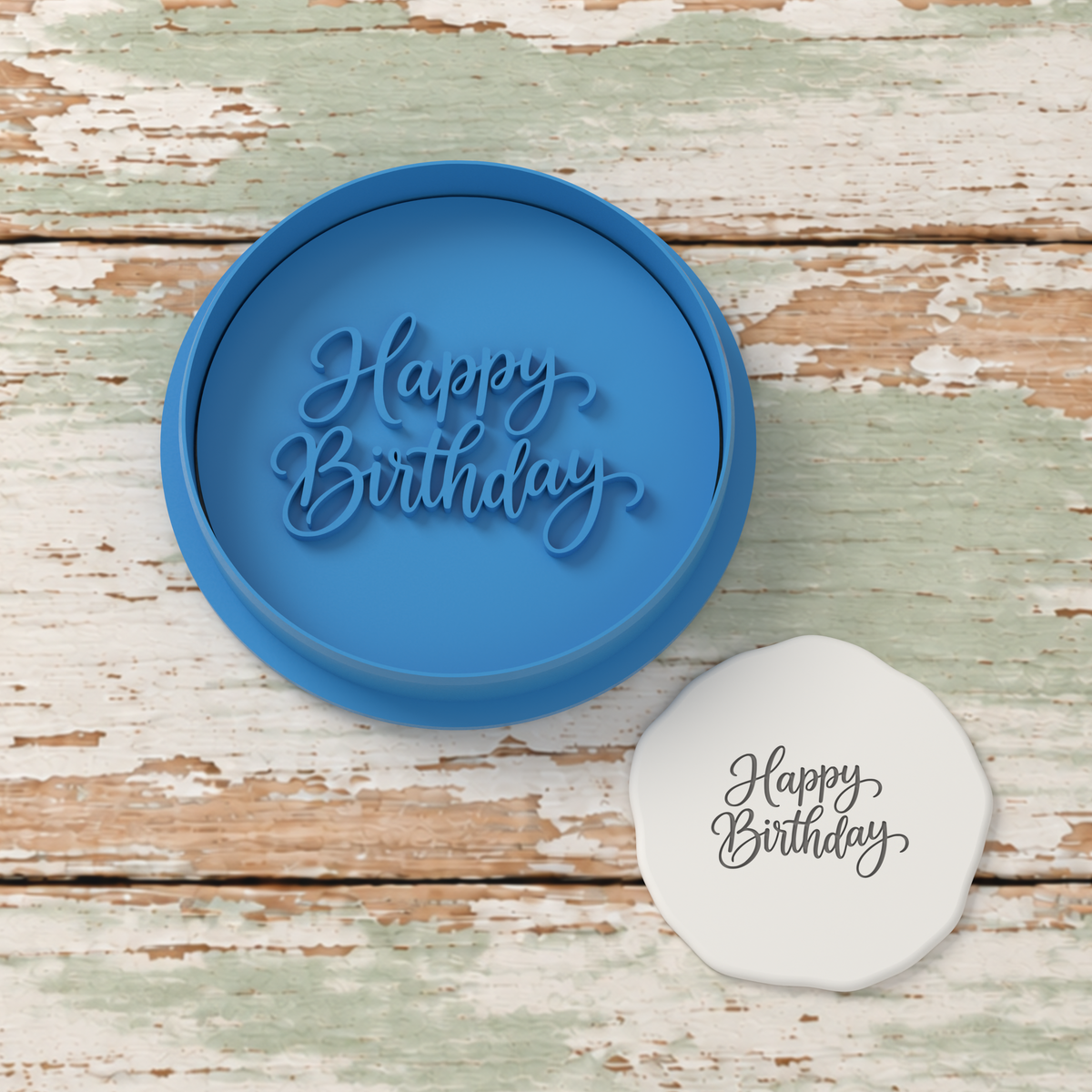 Happy Birthday Classic Script Cookie Cutter and Embosser Stamp — All Sizes STL Download | CCF_APPROVED_MEDIA_V1:3:ee8d3ab1d73b45adcf627748ee7a1fb5e4a24e4293404f73b01e060abb5b01f1