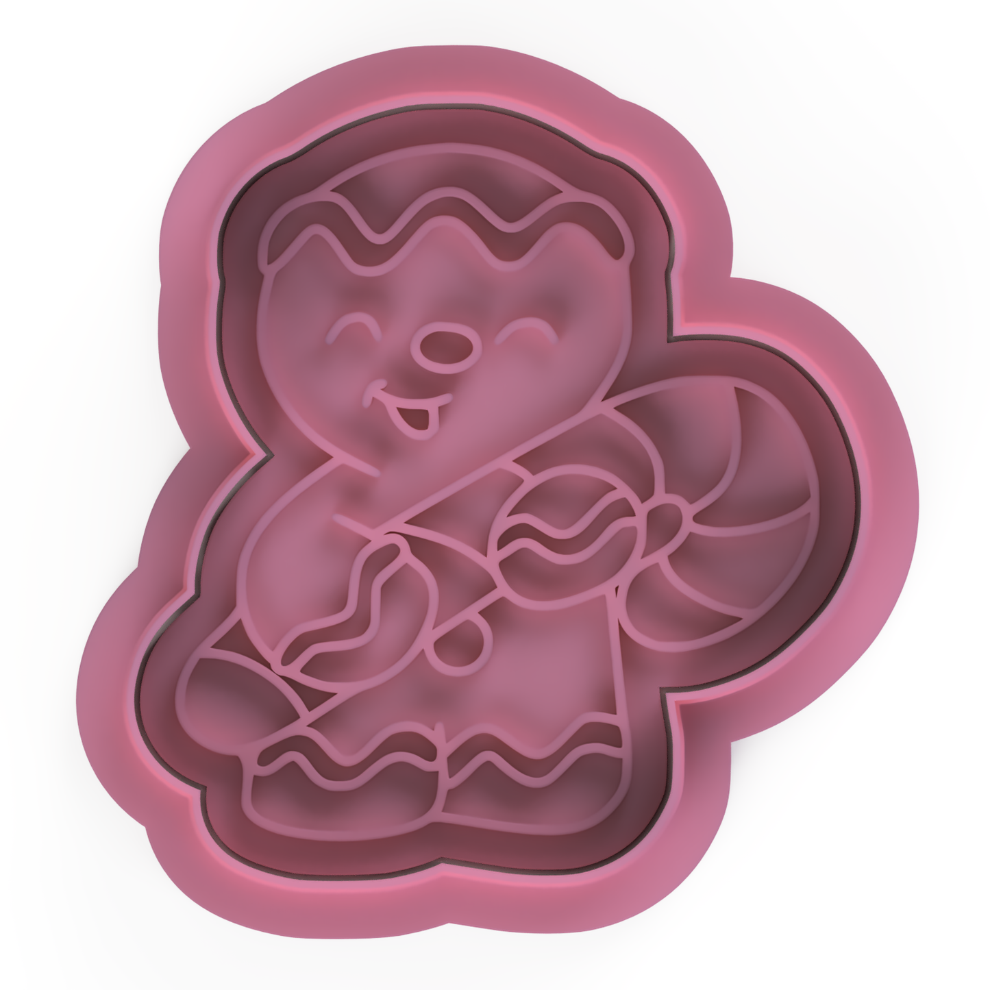 Gingerbread Man v2 Cookie Cutter & stamp