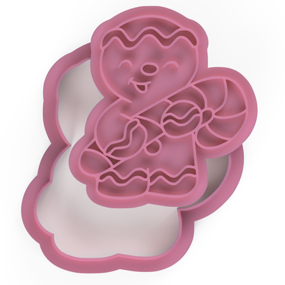 Gingerbread Man v2 Cookie Cutter & stamp