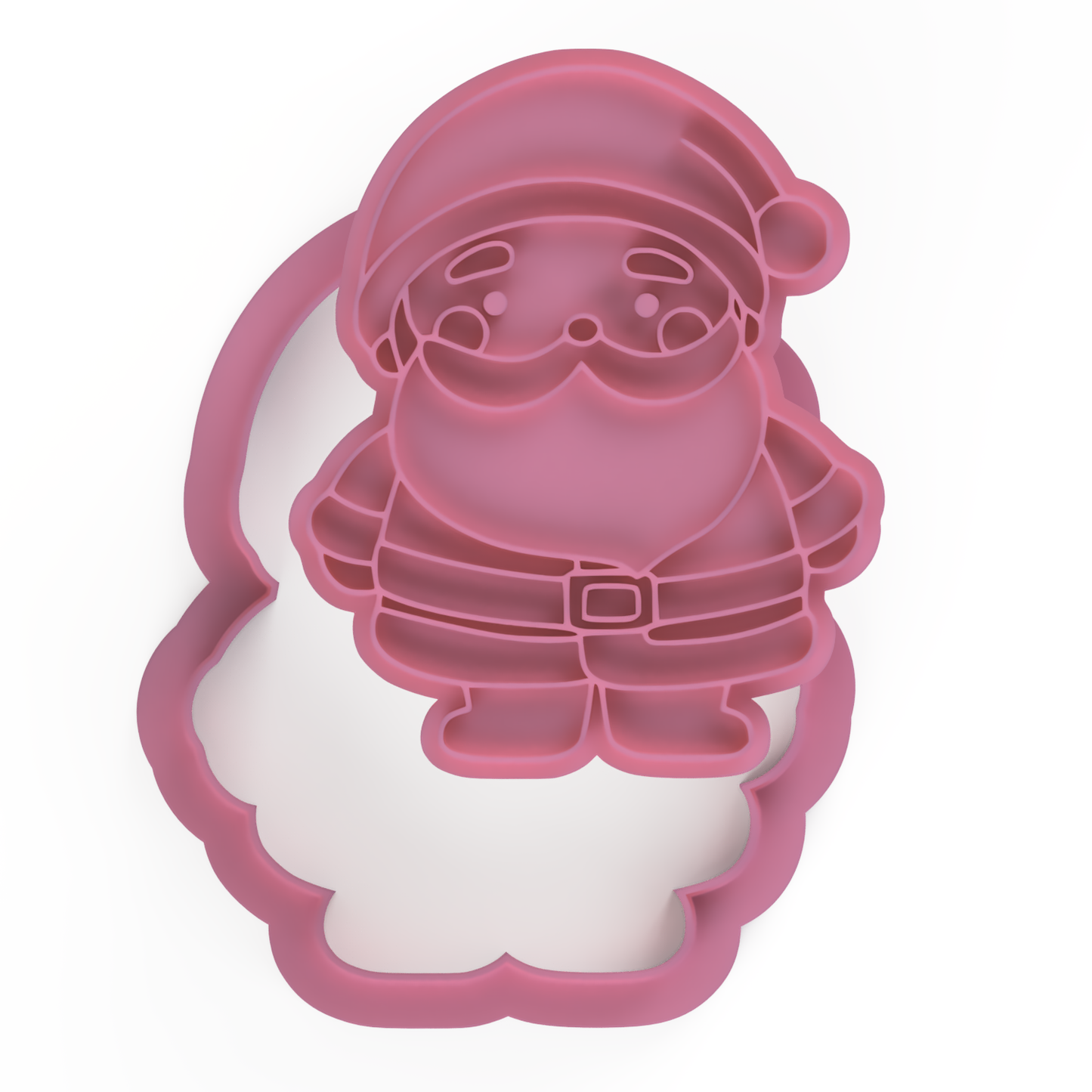 Santa v2  Cookie Cutter & stamp