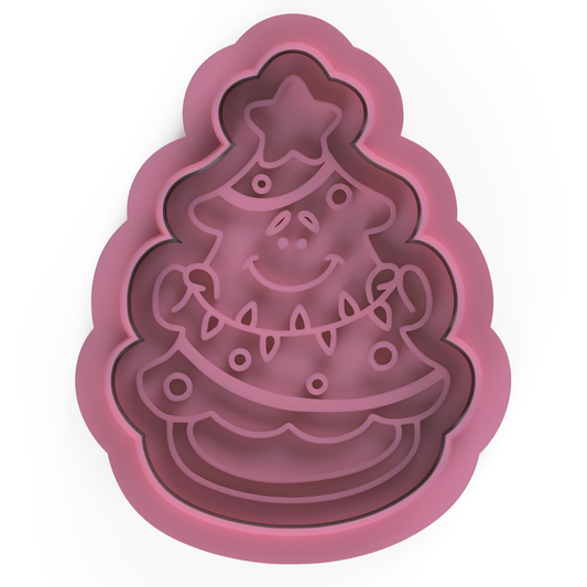 Christmas Tree v1 Cookie Cutter & stamp