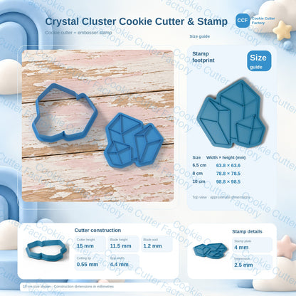 Crystal Cluster Cookie Cutter & Stamp | CCF_APPROVED_MEDIA_V1:3:884a86a6dfc819d77d5c56ca7ba194479cc9222919532ed48a09f4ade4e80543