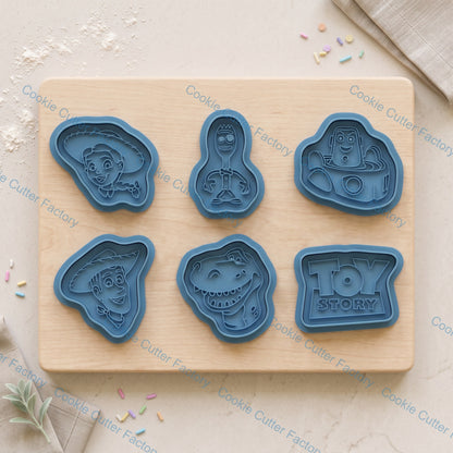 Toy Story Characters Cookie Cutter and Embosser Stamp Set