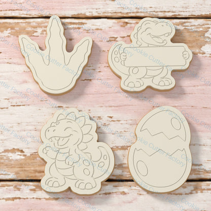 Dinosaur 4-Design Cookie Cutter & Embosser Stamp Set | CCF_APPROVED_MEDIA_V1:2:02dc576fc2202b7a9526c81642aa76569118f248051cf9d01c7640a092a5bfeb