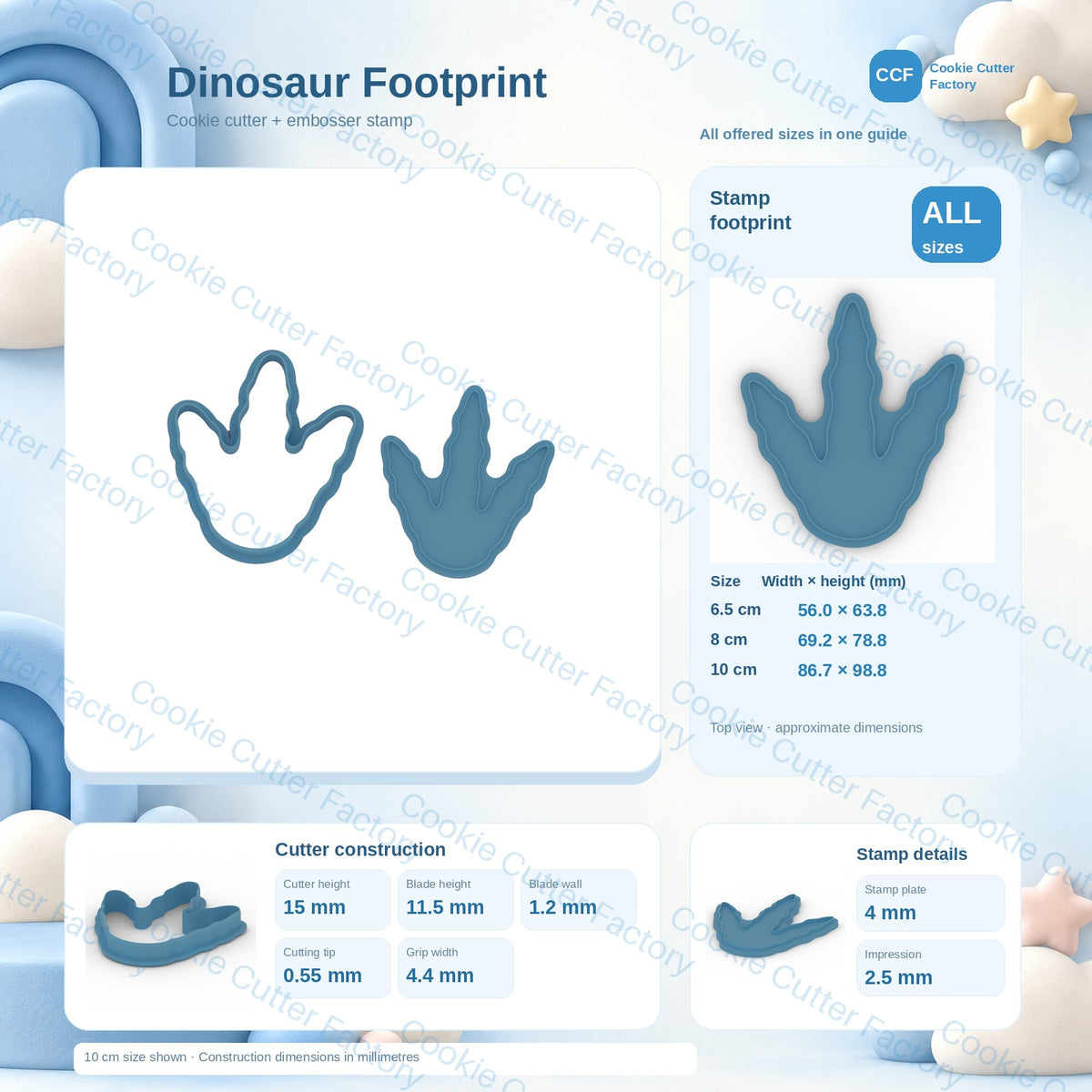Dinosaur 4-Design Cookie Cutter & Embosser Stamp Set | CCF_APPROVED_MEDIA_V1:4:1a6e9e0b8ef4bfa2a315f95c88ff1a9ea6691f8bf5970bde72f889a88b7d0239