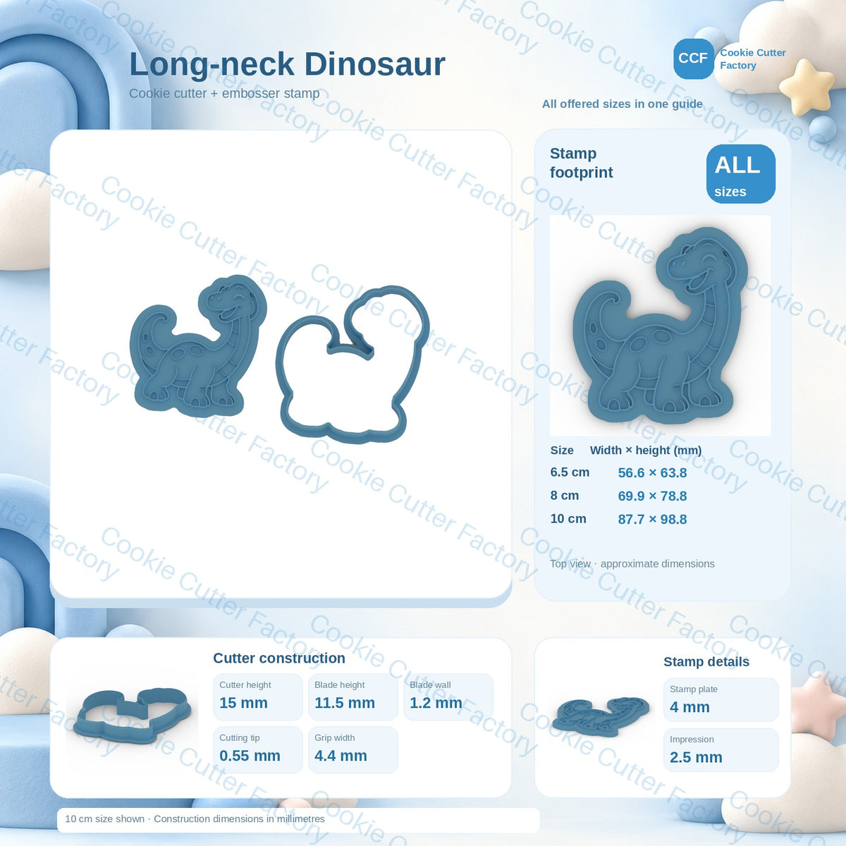 Dinosaur Cookie Cutter & Embosser Stamp Set - Seven Designs | CCF_APPROVED_MEDIA_V1:7:09dde145f88361fd699bc372bfcc598bed7add6d6edd624d6bca26206f50bdb8