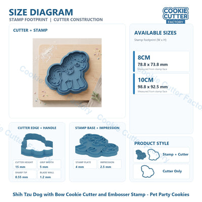 Little Pony Cookie Cutter and Embosser Stamp - Cartoon Party Cookies