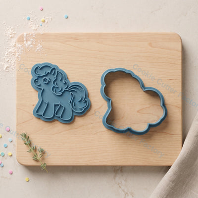 Little Pony Cookie Cutter and Embosser Stamp - Cartoon Party Cookies
