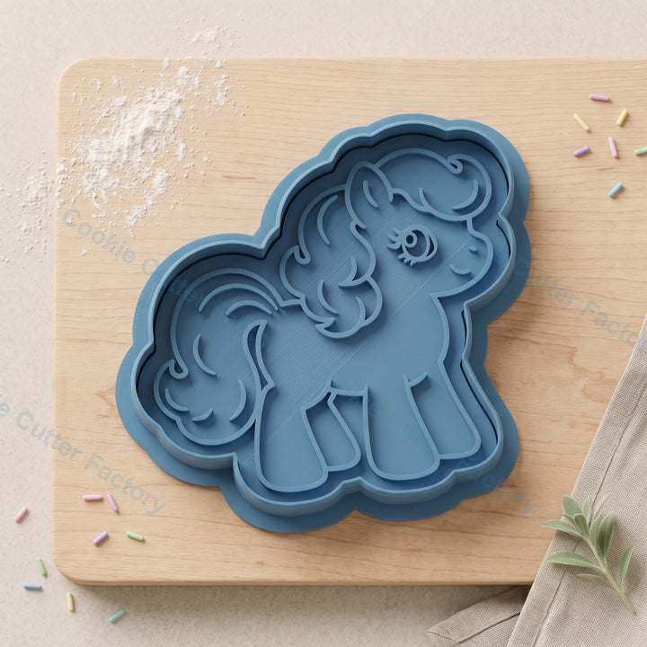 Little Pony Cookie Cutter and Embosser Stamp - Cartoon Party Cookies
