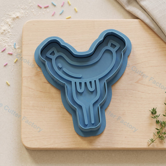 Snag on Fork Cookie Cutter and Embosser Stamp - Father's Day BBQ Cookies