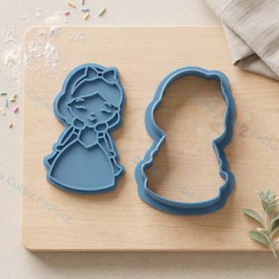 Snow White Princess Cookie Cutter and Embosser Stamp - Fairy Tale Party Cookies