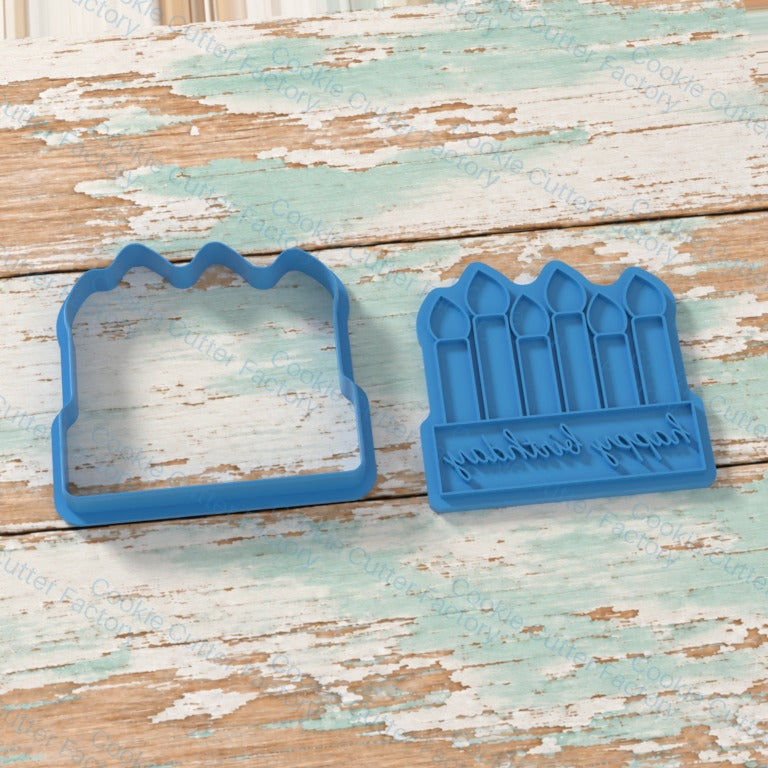 Six Lit Candles Plaque Cookie Cutter and Embosser Stamp | CCF_APPROVED_MEDIA_V1:2:a8eb4c1e950175f7efd7c7f8c8178b7159d6bdc44c761c29331efe9f2587d04b