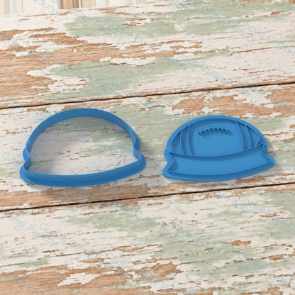 Football Ball With Banner Cookie Cutter and Embosser Stamp | CCF_APPROVED_MEDIA_V1:2:4625f5959c175905b4c62a289f0e05be290dddc1e2cc6108f53deac0d9aebc9f