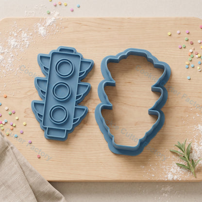 Traffic Light Cookie Cutter and Embosser Stamp