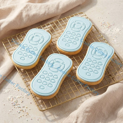 TV Remote Control Cookie Cutter and Embosser Stamp - Movie Night Cookies