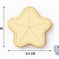 Starfish with Heart Cookie Cutter and Embosser Set – Under the Sea & Nautical Baking Tool