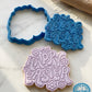 Groovy Happy Easter Cookie Cutter and Embosser Stamp - Retro Holiday Baking