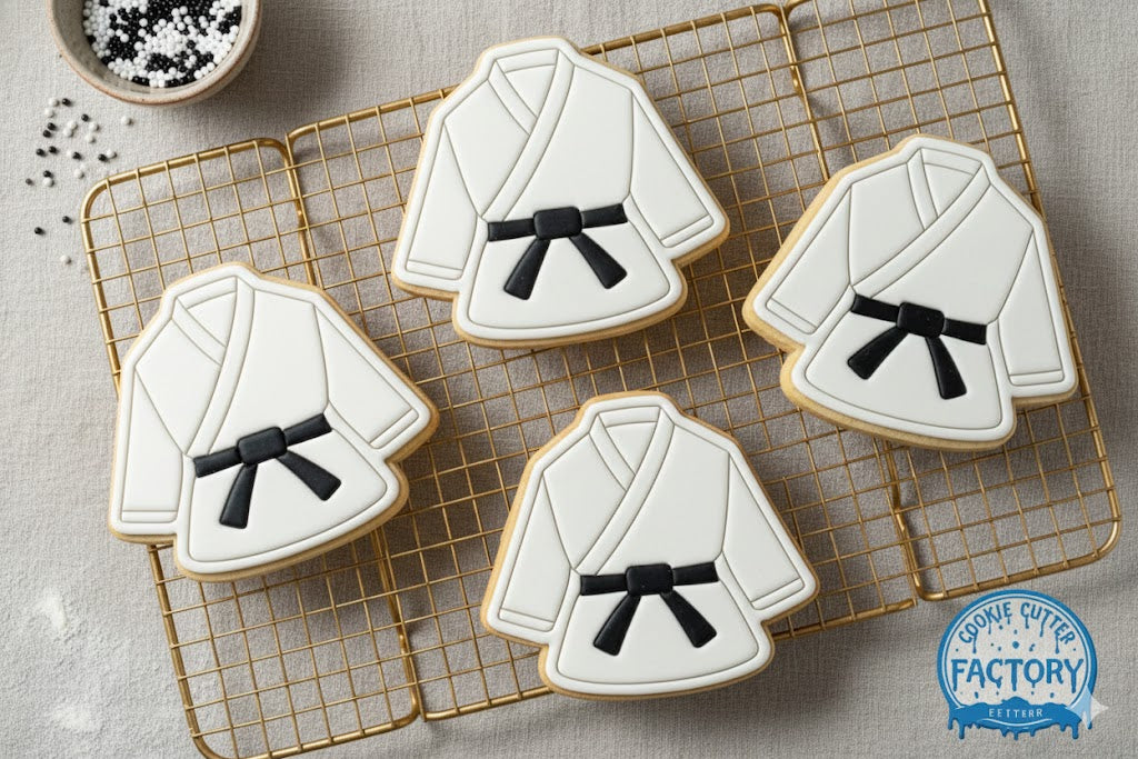 Martial Arts Gi Uniform Cookie Cutter and Embosser | Karate Judo Taekwondo Party Tool