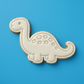 Brontosaurus Dinosaur Cookie Cutter & Embosser – Cute Long Neck Jurassic Biscuit Stamp