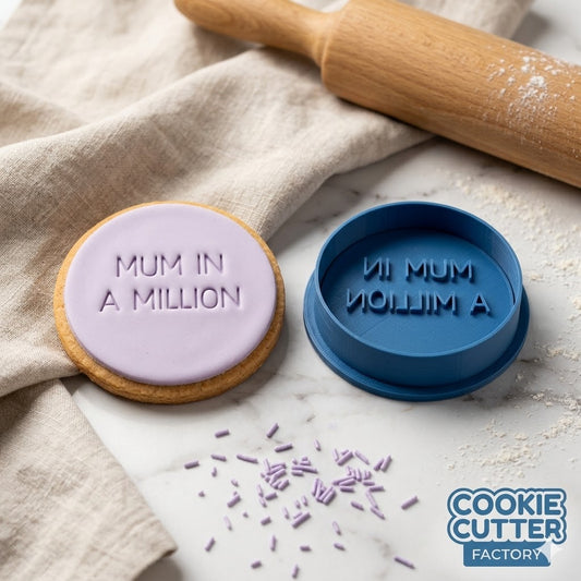 Mum in a Million Round Text Embosser Stamp – Mother's Day Collection