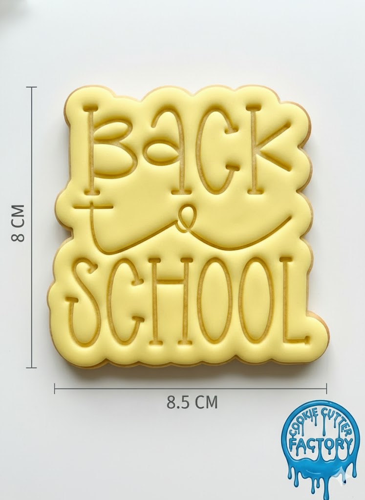 Back to School Word Cookie Cutter and Embosser Set | Classroom & Teacher Treats
