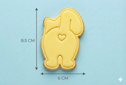 Cute Cat Butt Cookie Cutter and Embosser Stamp | Funny Kitten, Valentine's Heart
