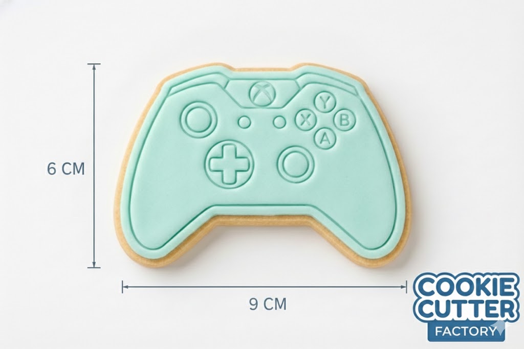 Video Game Controller Cookie Cutter and Embosser Set – Gamer Birthday Baking Tool