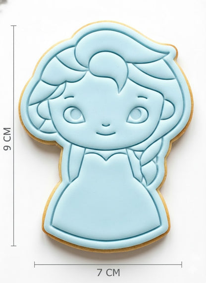 Princess Elsa Inspired Cookie Cutter and Embosser | Frozen Snow Queen Birthday Party Tool