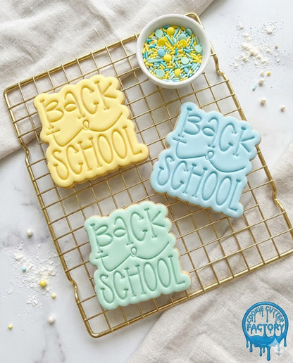 Back to School Word Cookie Cutter and Embosser Set | Classroom & Teacher Treats