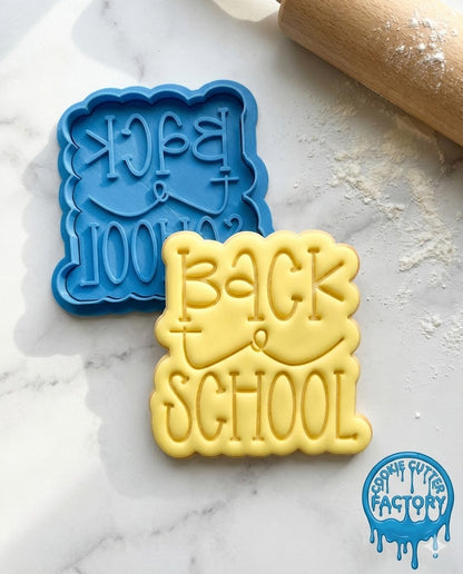 Back to School Word Cookie Cutter and Embosser Set | Classroom & Teacher Treats