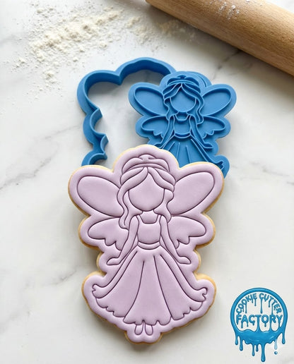 Fairy Princess Cookie Cutter and Embosser | Magical Birthday Party Baking Tool