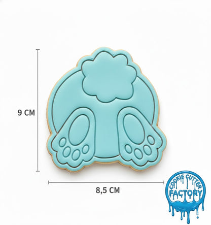 Bunny Butt Cookie Cutter and Embosser | Easter & Spring Animal Baking Tool
