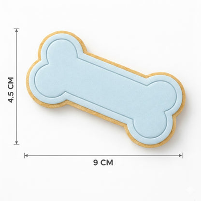 Dog Bone Cookie Cutter and Embosser Set – Puppy Birthday and Pet Party Baking Tool