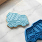 Concrete Mixer Truck Cookie Cutter and Embosser Stamp | Construction Vehicle, Builder Party