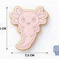 Cute Axolotl Character Cookie Cutter and Embosser Set – Under the Sea & Kawaii Baking Tool
