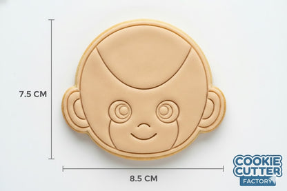 Frost Style Alien Warrior Cookie Cutter and Embosser Set – Anime Villain Baking Tool
