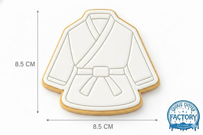 Martial Arts Gi Uniform Cookie Cutter and Embosser | Karate Judo Taekwondo Party Tool