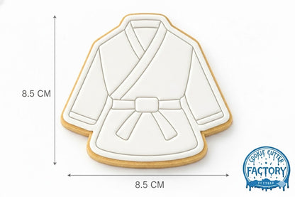 Martial Arts Gi Uniform Cookie Cutter and Embosser | Karate Judo Taekwondo Party Tool