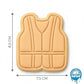 Construction Safety Vest Cookie Cutter and Embosser Stamp | Builder Uniform, Work Site Gear