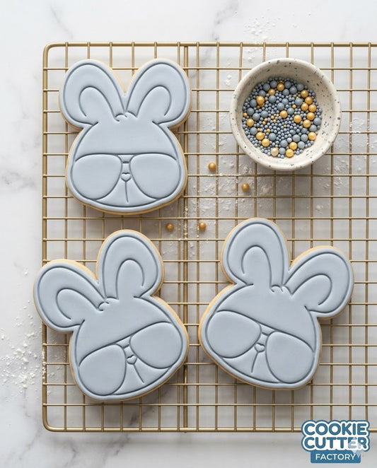 Sunglasses Bunny Easter Cookie Cutter and Embosser Set – Easter Collection