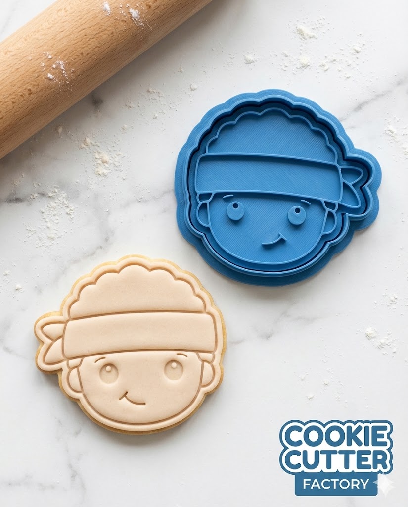 Lucas Sinclair Cookie Cutter and Embosser Set - Stranger Things Fan Gift