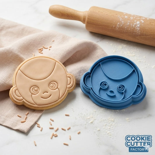 Frost Style Alien Warrior Cookie Cutter and Embosser Set – Anime Villain Baking Tool