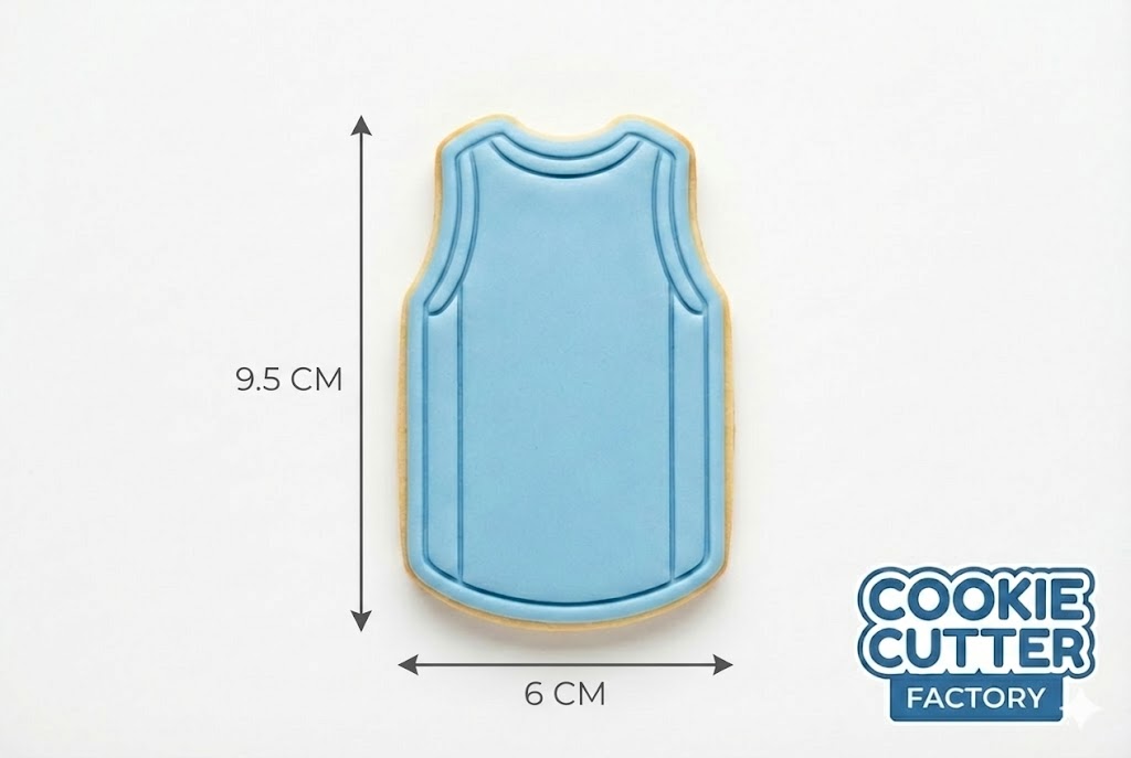 Basketball Jersey Cookie Cutter and Embosser Stamp - Sports Uniform Baking Set