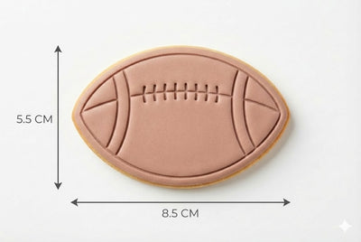 Football Cookie Cutter and Embosser Stamp | Super Bowl Party, Sports Team Snack, Rugby Ball