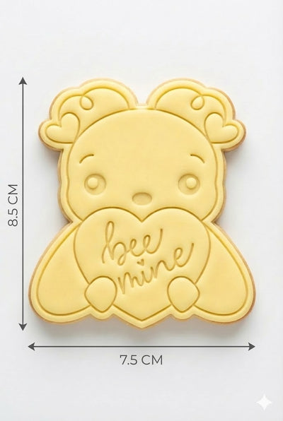 Bee Mine Cookie Cutter and Embosser Stamp | Valentine's Day, Cute Insect, Love Heart