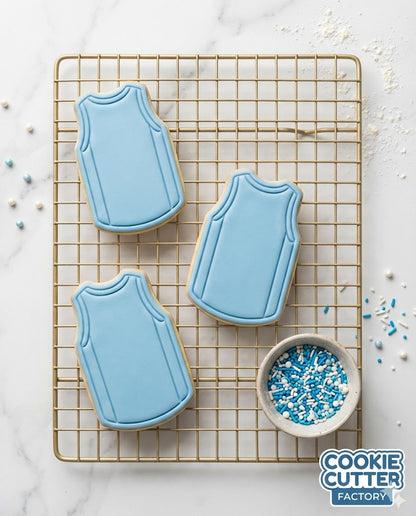Basketball Jersey Cookie Cutter and Embosser Stamp - Sports Uniform Baking Set